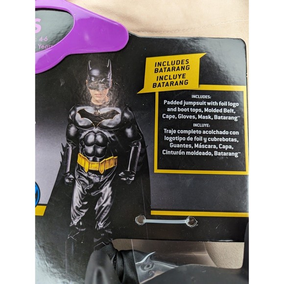 NWT Size Small DC Batman Child Halloween Costume - Picture 3 of 5